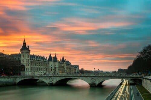 A bridge over the water